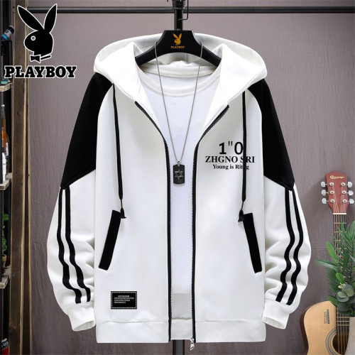 花花公子夾克衛衣男士春秋季新款棒球服上衣服青少年潮流男裝外套 花花公子夾克衛衣男士春秋季新款棒球服上衣服青少年潮流男裝外套