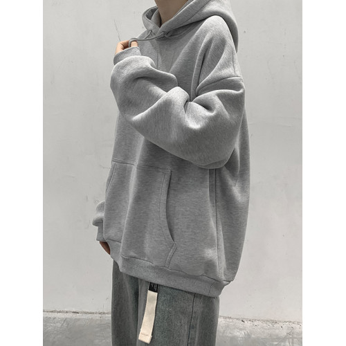 純色連帽衛衣男2025新款秋冬季新款潮牌寬松休閒加絨加厚情侶外套 純色連帽衛衣男2025新款秋冬季新款潮牌寬松休閒加絨加厚情侶外套