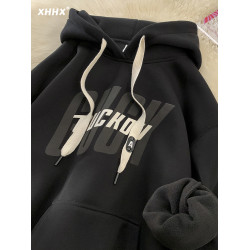 連帽衛衣男士春秋2025新款潮牌寬松重磅秋冬加絨休閒帶帽套頭外套