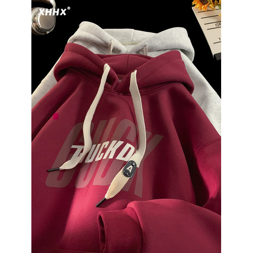 連帽衛衣男士春秋2025新款潮牌寬松重磅秋冬加絨休閒帶帽套頭外套