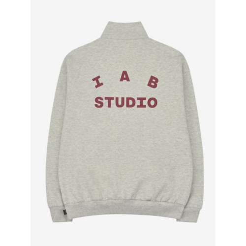 IAB STUDIO韓國潮牌男女立領半拉鍊衛衣抓絨秋冬情侶服裝上衣外套