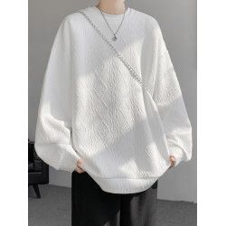 加絨衛衣男款加厚長袖t恤衣服2025高級感重磅圓領內搭打底衫上衣