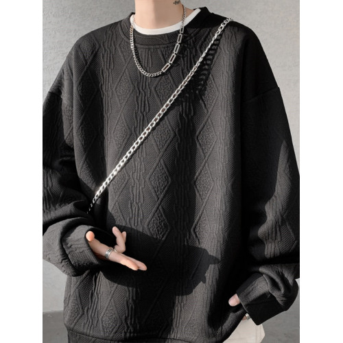 加絨衛衣男款加厚長袖t恤衣服2025高級感重磅圓領內搭打底衫上衣 加絨衛衣男款加厚長袖t恤衣服2025高級感重磅圓領內搭打底衫上衣