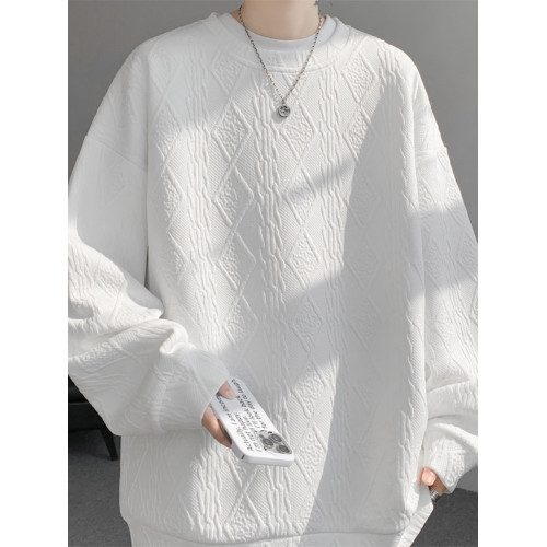 加絨衛衣男款加厚長袖t恤衣服2025高級感重磅圓領內搭打底衫上衣 加絨衛衣男款加厚長袖t恤衣服2025高級感重磅圓領內搭打底衫上衣