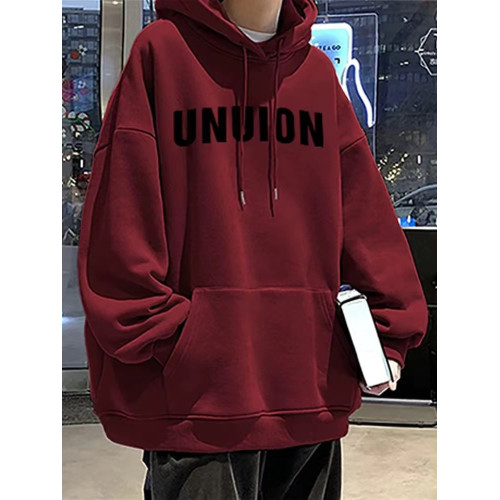 美式復古港風字母純棉重磅連帽加絨加厚衛衣男裝秋冬痞帥潮牌學生 美式復古港風字母純棉重磅連帽加絨加厚衛衣男裝秋冬痞帥潮牌學生