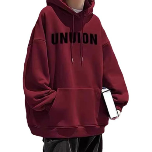 美式復古港風字母純棉重磅連帽加絨加厚衛衣男裝秋冬痞帥潮牌學生 美式復古港風字母純棉重磅連帽加絨加厚衛衣男裝秋冬痞帥潮牌學生