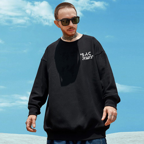 2026秋冬款加絨加厚衛衣男潮ins圓領美式潮牌寬松加肥加大碼無帽 2026秋冬款加絨加厚衛衣男潮ins圓領美式潮牌寬松加肥加大碼無帽