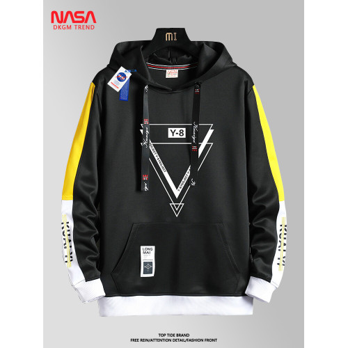 NASA旗艦店青少年連帽衛衣男孩春秋冬季高中學生加絨長袖T恤上衣 NASA旗艦店青少年連帽衛衣男孩春秋冬季高中學生加絨長袖T恤上衣