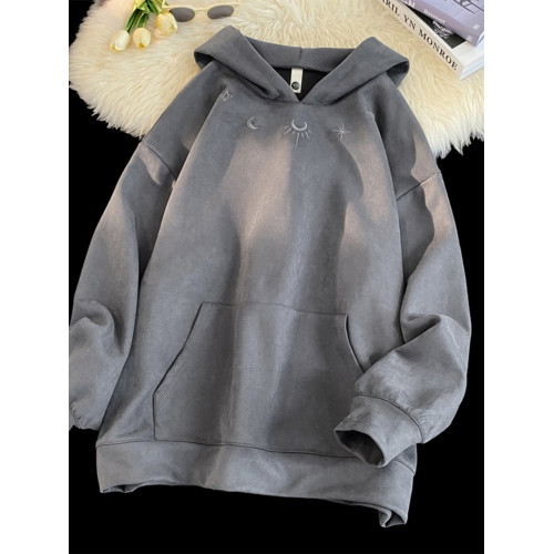 特大碼300斤麂皮絨衛衣男裝秋冬季美式復古重磅寬松潮牌連帽外套2 特大碼300斤麂皮絨衛衣男裝秋冬季美式復古重磅寬松潮牌連帽外套2