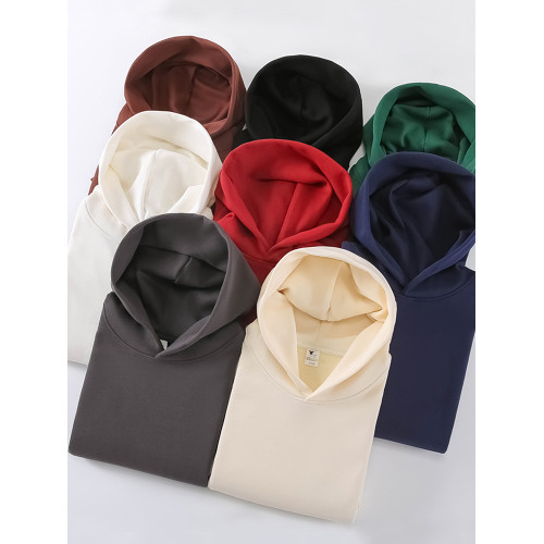 連帽衛衣男春秋款加絨加厚2025新款潮牌重磅美式帶帽衣服男秋冬季