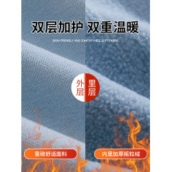 真維斯加絨衛衣男款秋冬季潮牌搖粒絨上衣加厚青少年開衫連帽外套