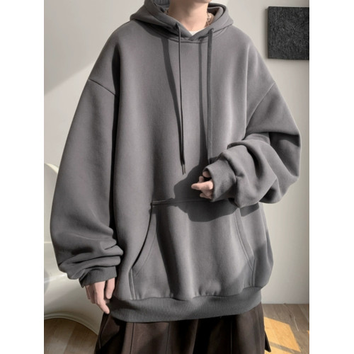 純色連帽衛衣男女春秋2025新款oversize寬松美式重磅加絨情侶外套 純色連帽衛衣男女春秋2025新款oversize寬松美式重磅加絨情侶外套