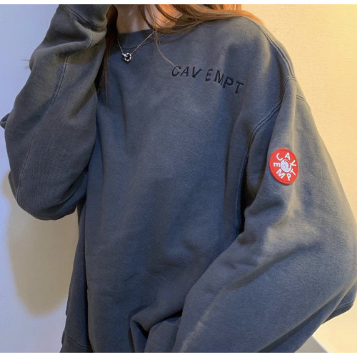 LIFE CAV EMPT C.E 日系超火水洗深灰色圓領CE長袖套頭秋冬衛衣男 LIFE CAV EMPT C.E 日系超火水洗深灰色圓領CE長袖套頭秋冬衛衣男