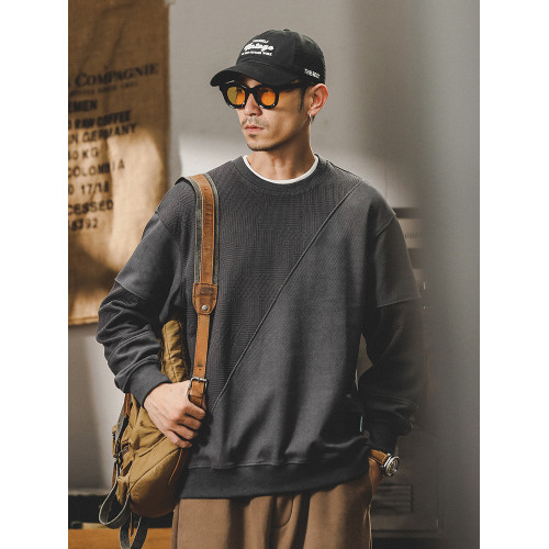 美式重磅復古歐絨棉衛衣男加絨秋季2025新款潮牌寬松大碼男士上衣 美式重磅復古歐絨棉衛衣男加絨秋季2025新款潮牌寬松大碼男士上衣