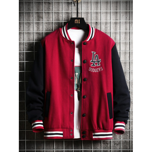 香港秋冬刺綉外套男休閒寬鬆大碼衛衣情侶2022加絨加厚女棒球服潮