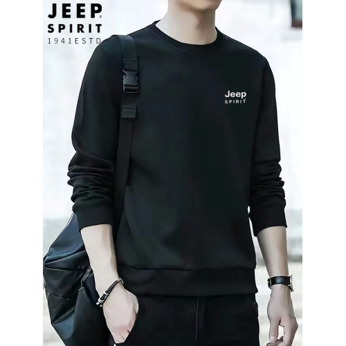 JEEPSPIRIT吉普衛衣男春秋新款圓領長袖寬松套頭打底休閒寬松上衣 JEEPSPIRIT吉普衛衣男春秋新款圓領長袖寬松套頭打底休閒寬松上衣