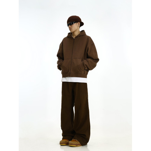 春秋cleanfit灰色連帽衛衣男女美式復古休閒boxy短款寬松外套帽衫 春秋cleanfit灰色連帽衛衣男女美式復古休閒boxy短款寬松外套帽衫