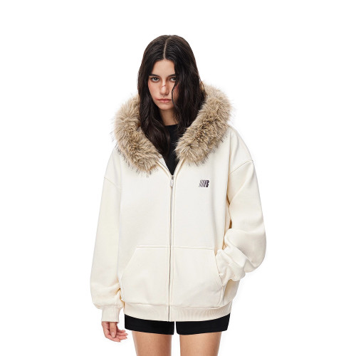 【景研竣同款】FDR 美式復古毛領開衫連帽衛衣外套男女春季上衣