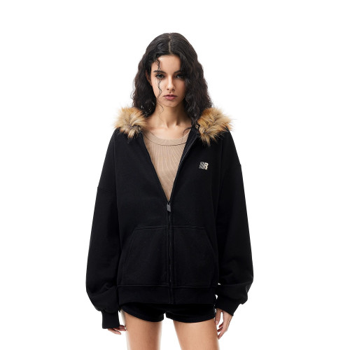 【景研竣同款】FDR 美式復古毛領開衫連帽衛衣外套男女春季上衣