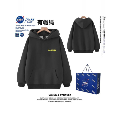 銀狐絨秋冬高級感藏青連帽衛衣男女重磅字母高街情侶休閒外套上衣 銀狐絨秋冬高級感藏青連帽衛衣男女重磅字母高街情侶休閒外套上衣