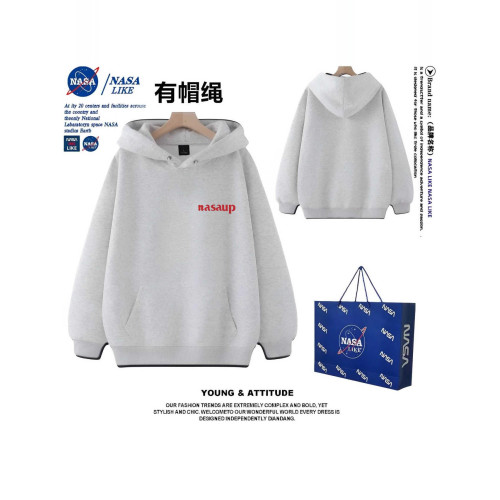 銀狐絨秋冬高級感藏青連帽衛衣男女重磅字母高街情侶休閒外套上衣 銀狐絨秋冬高級感藏青連帽衛衣男女重磅字母高街情侶休閒外套上衣