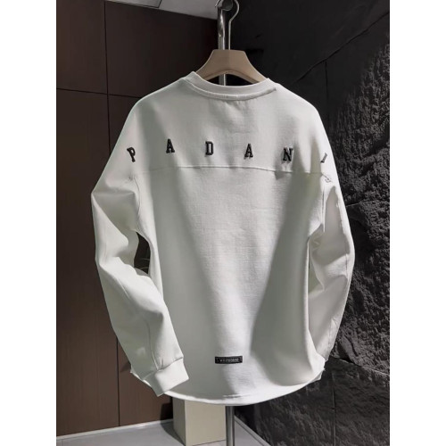 秋冬新款字母拼接休閒圓領衛衣男潮牌高級寬松情侶長袖T恤打底衫 秋冬新款字母拼接休閒圓領衛衣男潮牌高級寬松情侶長袖T恤打底衫