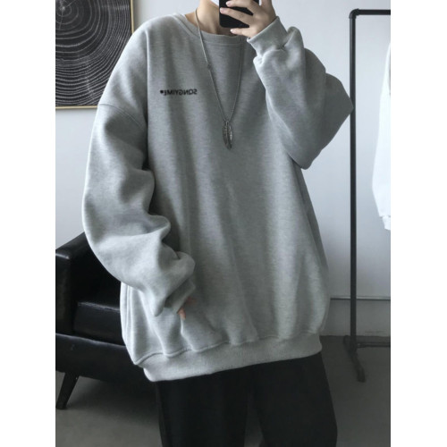 特大碼300斤純棉重磅硬挺衛衣男裝無帽秋冬潮牌美式復古圓領外套2 特大碼300斤純棉重磅硬挺衛衣男裝無帽秋冬潮牌美式復古圓領外套2