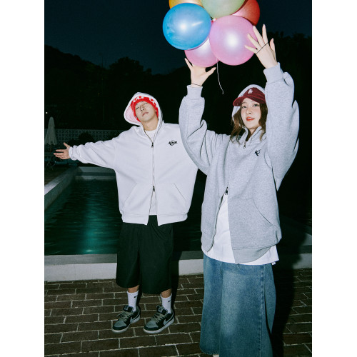 lemanism重磅搖粒絨灰色拉鍊連帽開衫衛衣外套男上衣情侶秋季潮牌 lemanism重磅搖粒絨灰色拉鍊連帽開衫衛衣外套男上衣情侶秋季潮牌