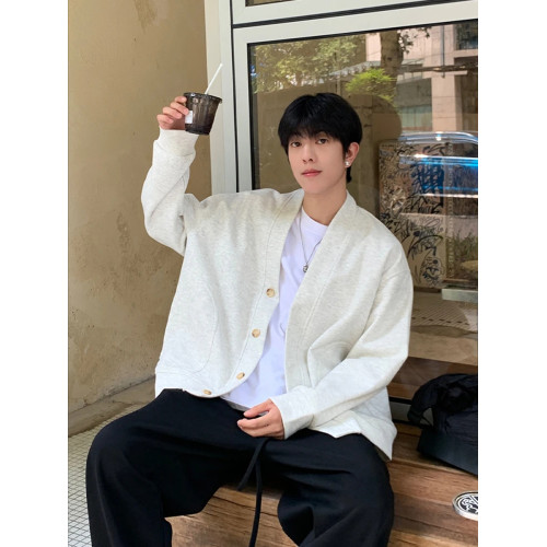 開衫外套男春秋寬松長袖衛衣美式潮牌百搭帥氣情侶裝穿搭慵懶外衣 開衫外套男春秋寬松長袖衛衣美式潮牌百搭帥氣情侶裝穿搭慵懶外衣