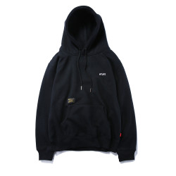 潮牌MDNS餘文樂春秋季連帽衛衣男日系潮流印花刺綉休閒寬松外套