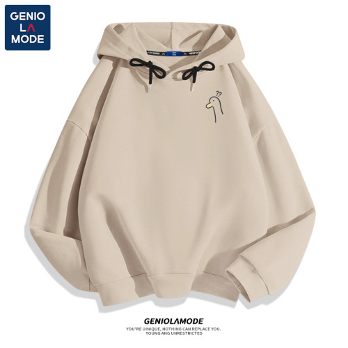 Genio Lamode帶帽衛衣男冬季加絨加厚趣味鴨子外套男士連帽衣服潮 Genio Lamode帶帽衛衣男冬季加絨加厚趣味鴨子外套男士連帽衣服潮