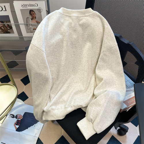 vintage小衆狗狗刺綉無帽衛衣男女秋季寬松復古獨特別致可愛上衣 vintage小衆狗狗刺綉無帽衛衣男女秋季寬松復古獨特別致可愛上衣