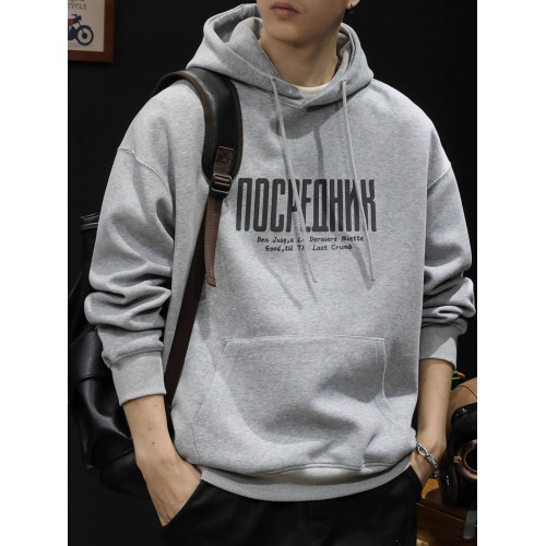 秋冬季日系潮牌重磅480g連帽衛衣男士寬松休閒運動外套加絨加厚 秋冬季日系潮牌重磅480g連帽衛衣男士寬松休閒運動外套加絨加厚