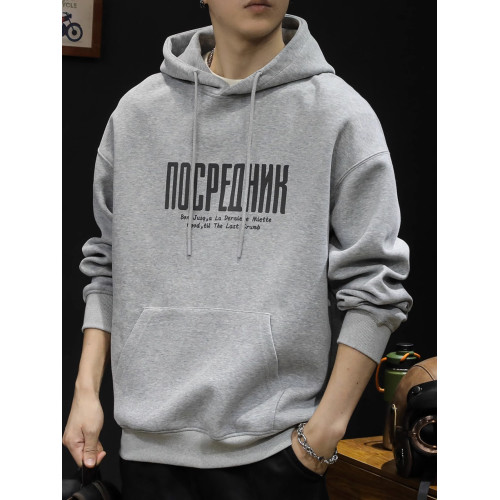 秋冬季日系潮牌重磅480g連帽衛衣男士寬松休閒運動外套加絨加厚 秋冬季日系潮牌重磅480g連帽衛衣男士寬松休閒運動外套加絨加厚