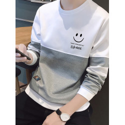 青少年衛衣男款春秋季2025新款長袖t恤高中學生上衣服加絨打底衫