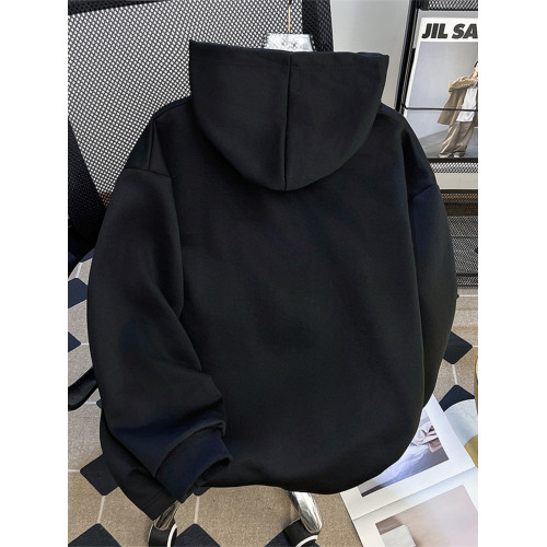 灰色雙拉鍊開衫衛衣男士春秋季高級感cleanfit外套重磅潮牌連帽衫 灰色雙拉鍊開衫衛衣男士春秋季高級感cleanfit外套重磅潮牌連帽衫