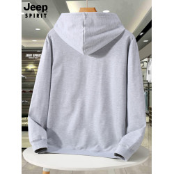 JEEP SPIRIT 吉普衛衣男女春秋潮胖帽衫休閒寬松運動加肥加大上衣