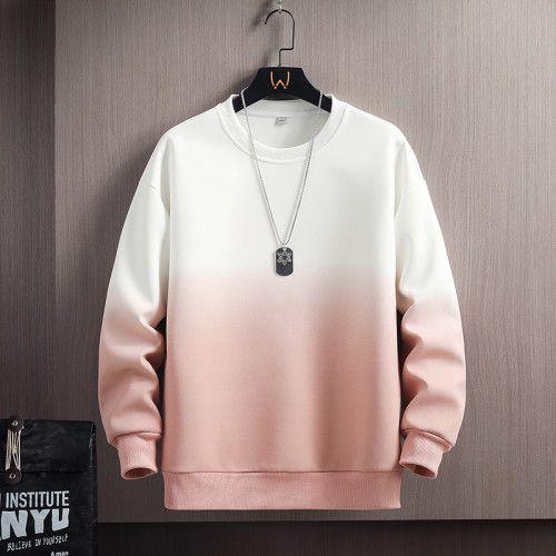 漸變色重磅衛衣男生春秋款圓領長袖t恤青少年休閒寬松秋衣打底衫 漸變色重磅衛衣男生春秋款圓領長袖t恤青少年休閒寬松秋衣打底衫