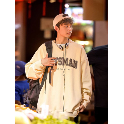 特大碼300斤純棉重磅衛衣男裝春秋季美式青少年圓領無帽外套上衣2 特大碼300斤純棉重磅衛衣男裝春秋季美式青少年圓領無帽外套上衣2