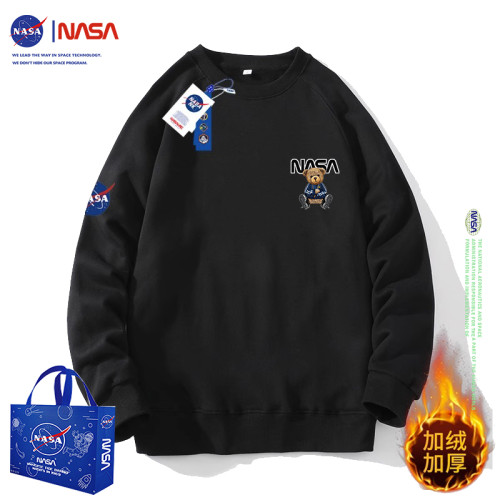 NASA旗艦官方潮牌圓領衛衣男士春秋冬季加大碼寬松套頭上衣男生款 NASA旗艦官方潮牌圓領衛衣男士春秋冬季加大碼寬松套頭上衣男生款