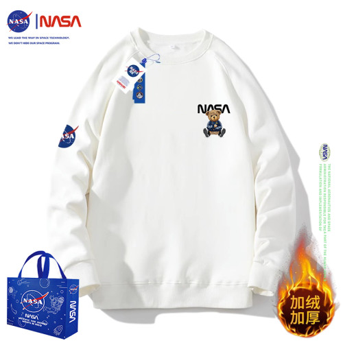 NASA旗艦官方潮牌圓領衛衣男士春秋冬季加大碼寬松套頭上衣男生款 NASA旗艦官方潮牌圓領衛衣男士春秋冬季加大碼寬松套頭上衣男生款