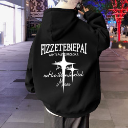 衛衣男秋冬季2025新款加絨外套重磅美式高街寬松男生潮牌連帽衣服