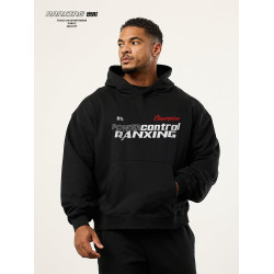 燃形5%態度連帽衛衣純棉寬松重磅健身擼鐵大碼冬季男女小衆設計師