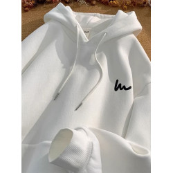 美式連帽衛衣男士秋冬2025新款加絨加厚寬松情侶上衣外套ins潮牌