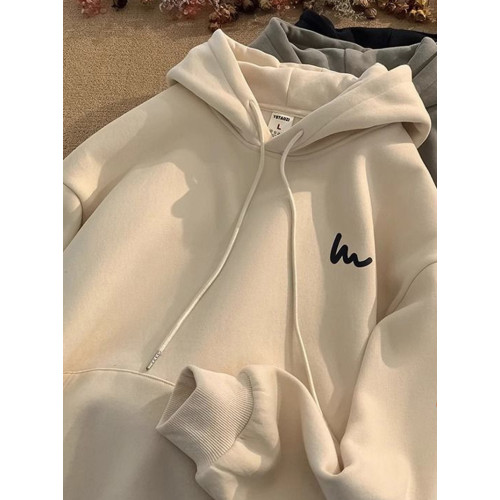 美式連帽衛衣男士秋冬2025新款加絨加厚寬松情侶上衣外套ins潮牌 美式連帽衛衣男士秋冬2025新款加絨加厚寬松情侶上衣外套ins潮牌