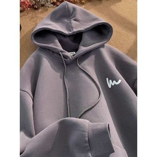 美式連帽衛衣男士秋冬2025新款加絨加厚寬松情侶上衣外套ins潮牌 美式連帽衛衣男士秋冬2025新款加絨加厚寬松情侶上衣外套ins潮牌