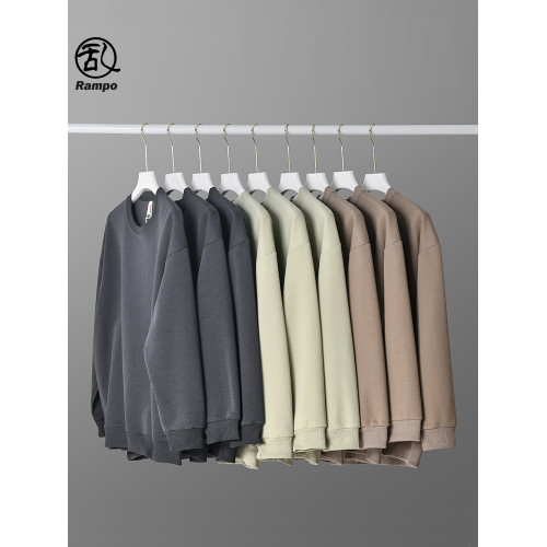 純色重磅衛衣男美式小領口潮牌寬松冬裝外套長袖百搭復古男裝上衣 純色重磅衛衣男美式小領口潮牌寬松冬裝外套長袖百搭復古男裝上衣