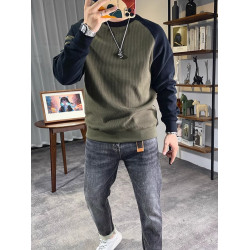 歐貨高級潮牌衛衣男秋冬季加絨加厚網紅時尚男裝圓領套頭長袖上衣