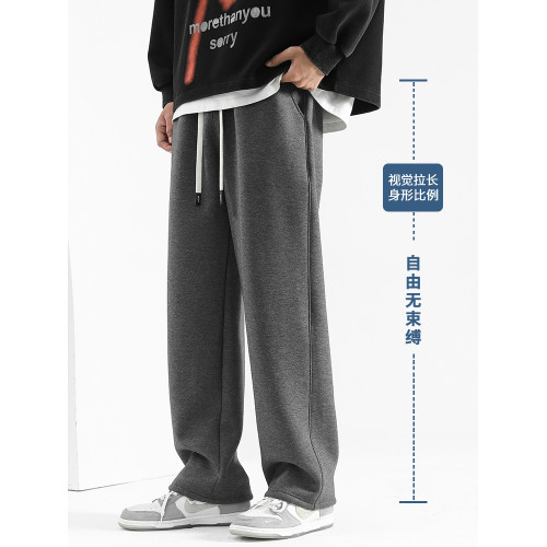 棉褲男款冬季加厚羊羔絨直筒衛褲男生褲子加絨運動褲寬松休閒長褲 棉褲男款冬季加厚羊羔絨直筒衛褲男生褲子加絨運動褲寬松休閒長褲