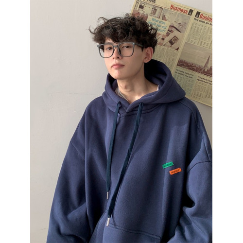 連帽衛衣男生重磅春秋簡約oversize潮牌帽衫寬松加絨ins學生上衣 連帽衛衣男生重磅春秋簡約oversize潮牌帽衫寬松加絨ins學生上衣